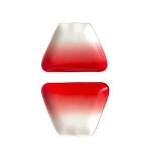 Fuji Red Small Dishes (two in this set) Japan Mountain Kitchen